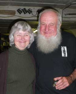 Roger and Hilary at Devonport Folk Music Club